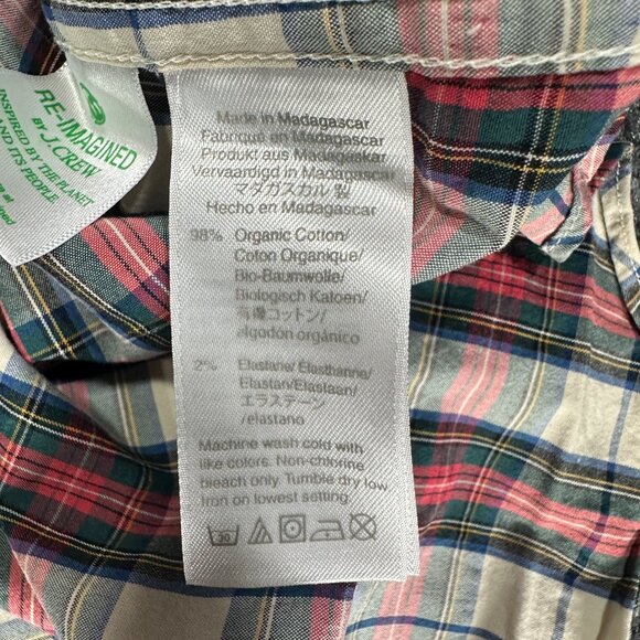 J Crew Shirt Mens Medium Classic Secret Wash Organic Cotton Button Down Pocket - Picture 5 of 7